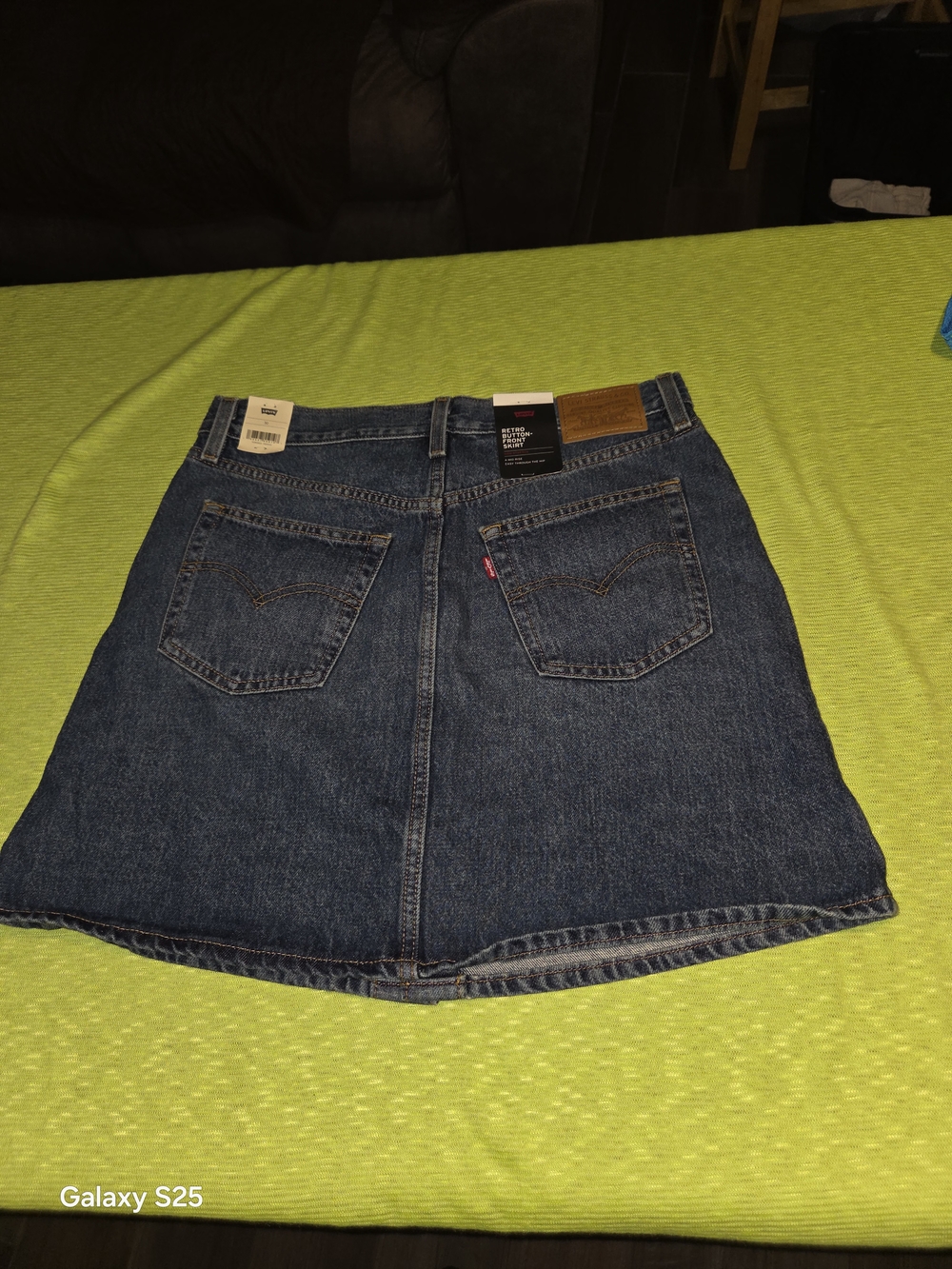 Levi's Dark Blue Denim Skirt - Classic A-Line